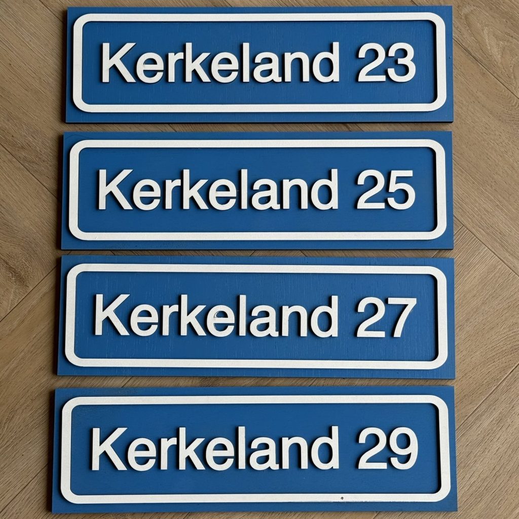 Gepersonaliseerd straatnaambord