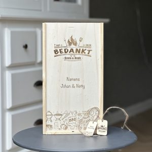 Gepersonaliseerde wijnkist BBQ